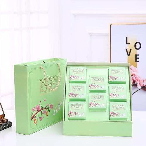 2019新款上市8粒裝免折月餅盒子高檔中秋月餅包裝盒商務禮盒批發